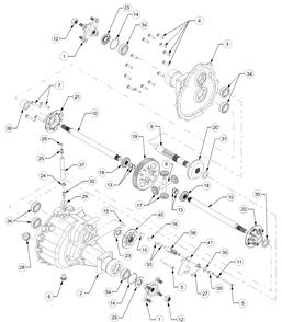 Part Location Diagram of 719-0375 MTD Cover-rh diff hsg